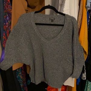Gray melange sweater